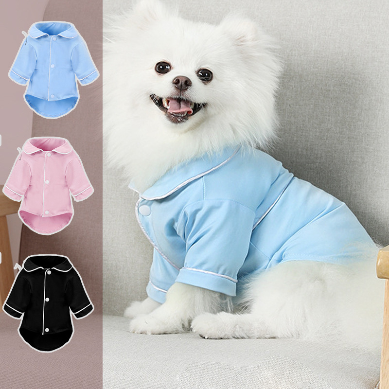 Ropa para mascotas Perro Gato Teddy Pomerania Bear Ropa de primavera y otoño Perro pequeño Pijamas franceses Productos para mascotas