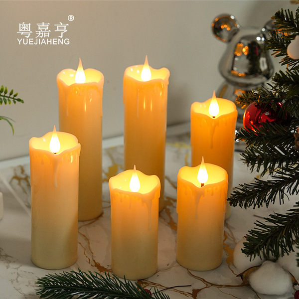LED electronic candle lamp simulated fake plastic birthday romantic…