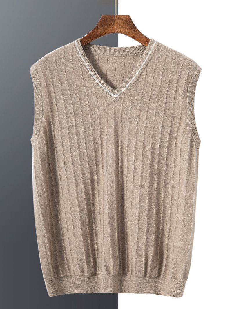 Cashmere demi-season vest