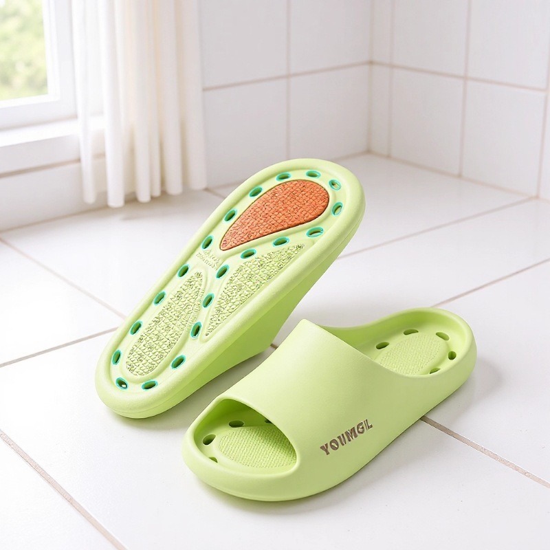 Non-Slip Water-Draining Bath Slippers Men, Indoor Home Use, With A Comfortable Feel, Bathroom-Specific EVA Top Quality Sandals For_voghion.com