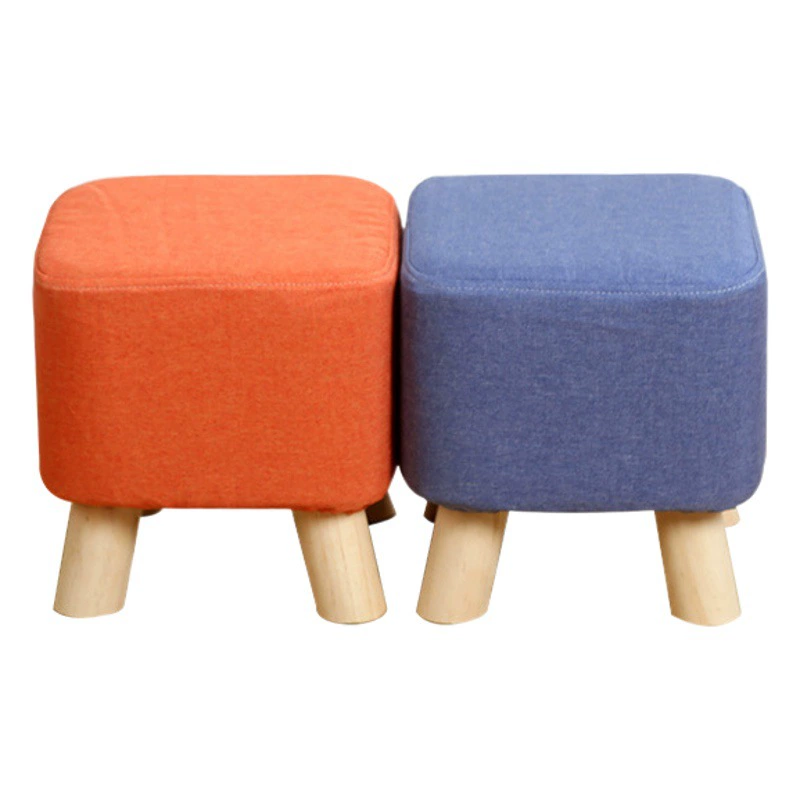Небольшой табурет из цельного дерева для смены обуви стул Пирс оптом для печати бытовой небольшой табурет гостиная Небольшая скамейка для ног