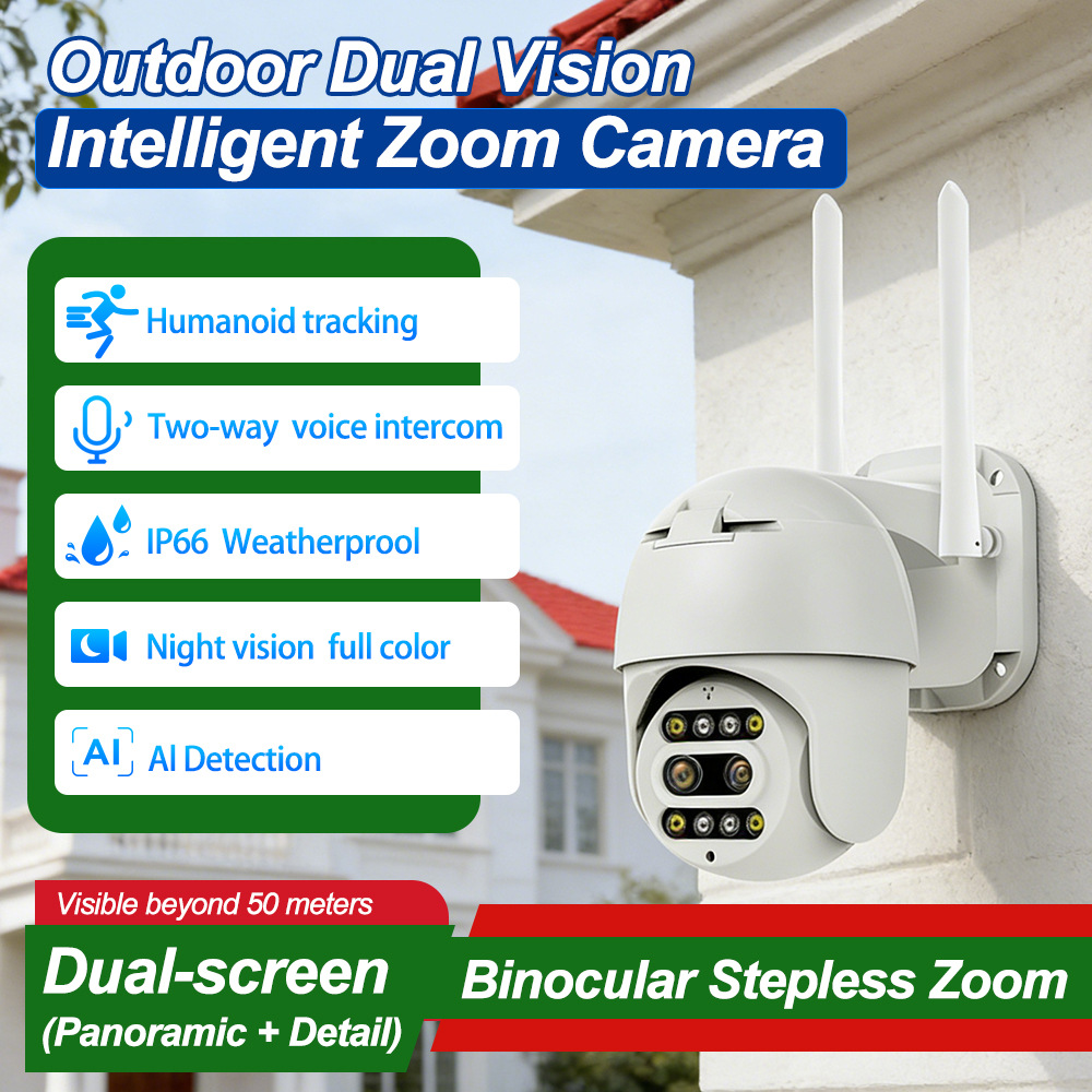 Outdoor Smart 10x Zoom Home Wireless WiFi Surveillance Camera HD Night Vision Mobile Phone Remote Monitor
