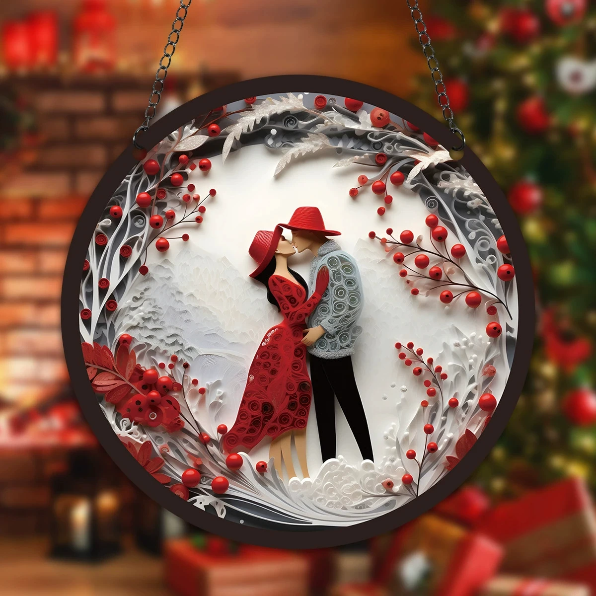 Трансграничная Амазонка Новый День Святого Валентина подвесное окно украшение дома Ловец Солнца Искусство украшение окна сада