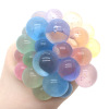 Grape ball, rainbow slime, toy from soft rubber, suitable for import, 6cm, three colors, anti-stress