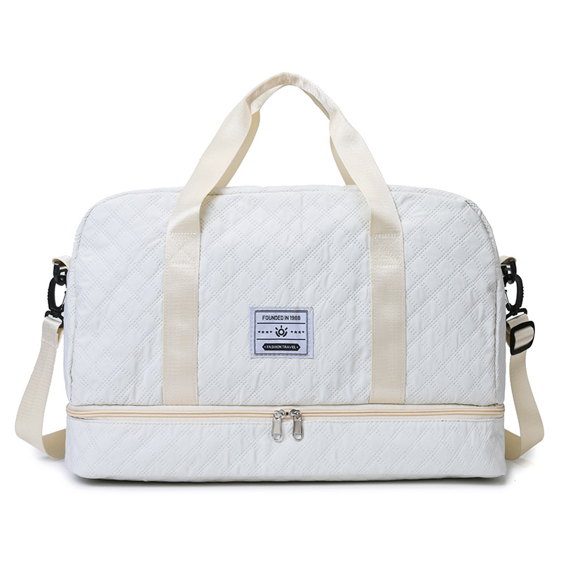 2024 nueva moda bolsa de viaje portátil al aire libre de corta distancia de gran capacidad de separación seca y húmeda, ejercicio, fitness, bolsa de yoga, marea