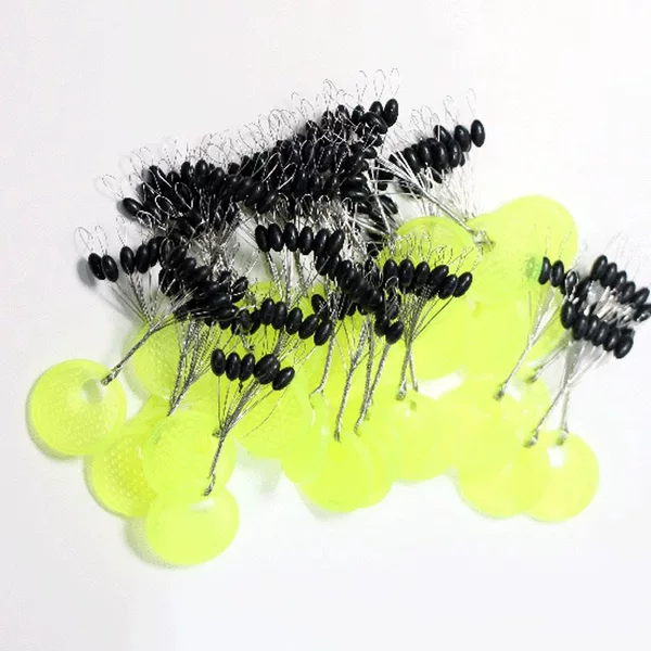 Free Shipping Premium Quality Rubber 100 Set Bulk Olive Shaped Fishing Tackling small size Accessories Fishing Silicone Space Bean