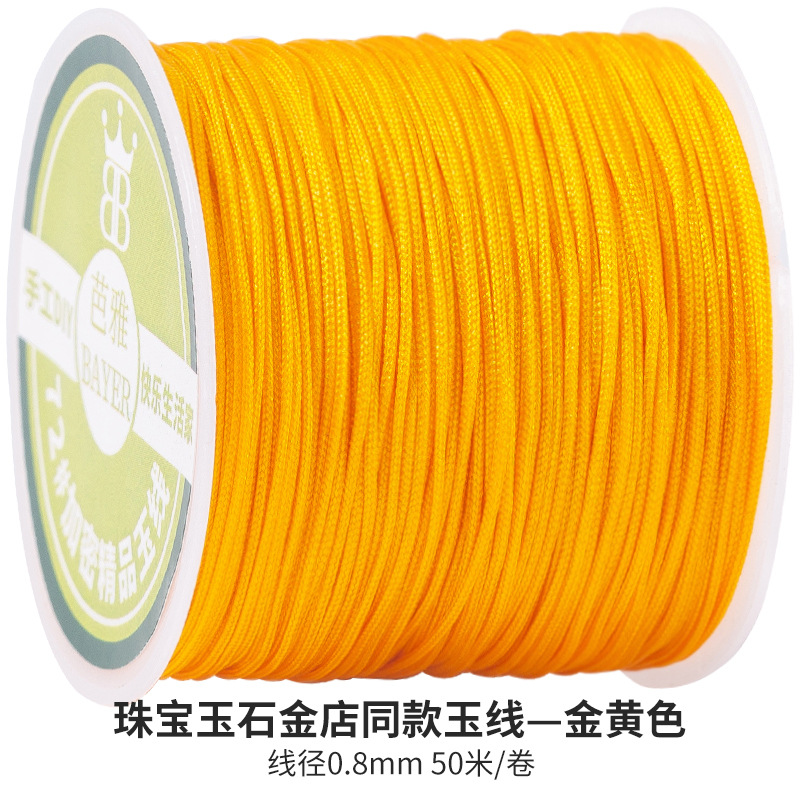 China nudo especial de cuerda roja hecha a mano DIY cuerda roja cadena cuerda trenzada anillo pulsera collar cuerda roja línea 5