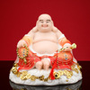 White marble Maitreya Buddha goods in stock wholesale Worship Happy Buddhist music household Tatu Maitreya Buddha Lucky Maitreya