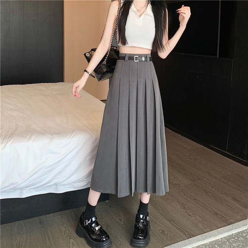T-shirt jacket JK uniform shirt A-line mini skirt dress pleated skirt women autumn winter spring summer two-piece set dress
