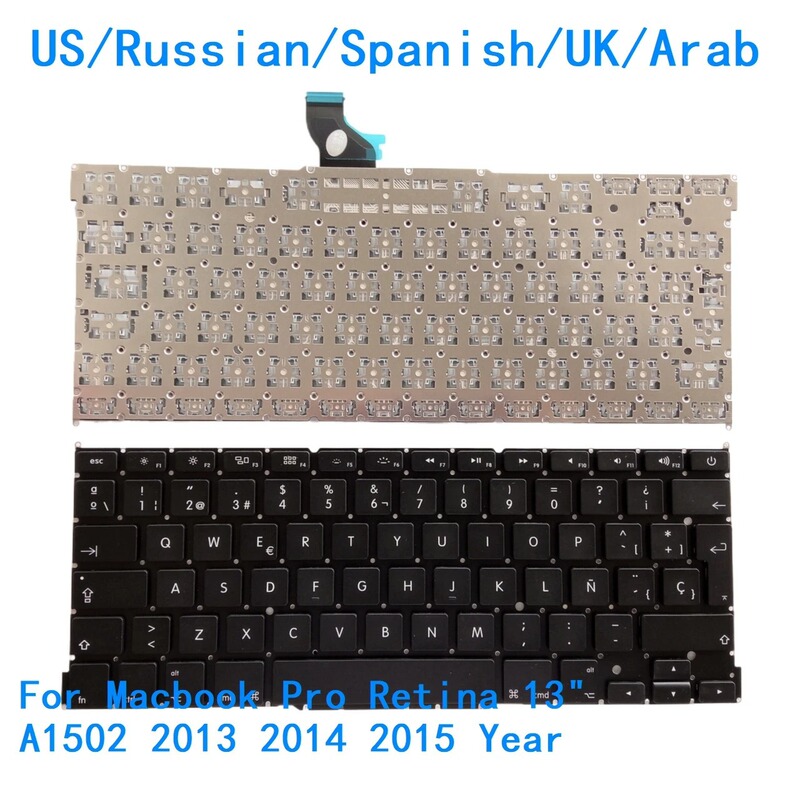 Suitable for MacBook Pro 13inch A1502 Laptop Keyboard Built-In Keyboard Us Uk