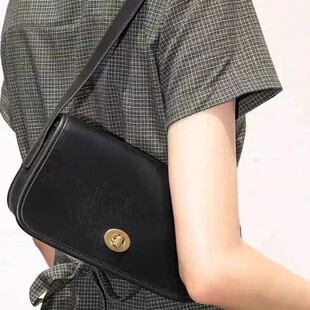 Leather retro underarm bag one shoulder, shoulder bag