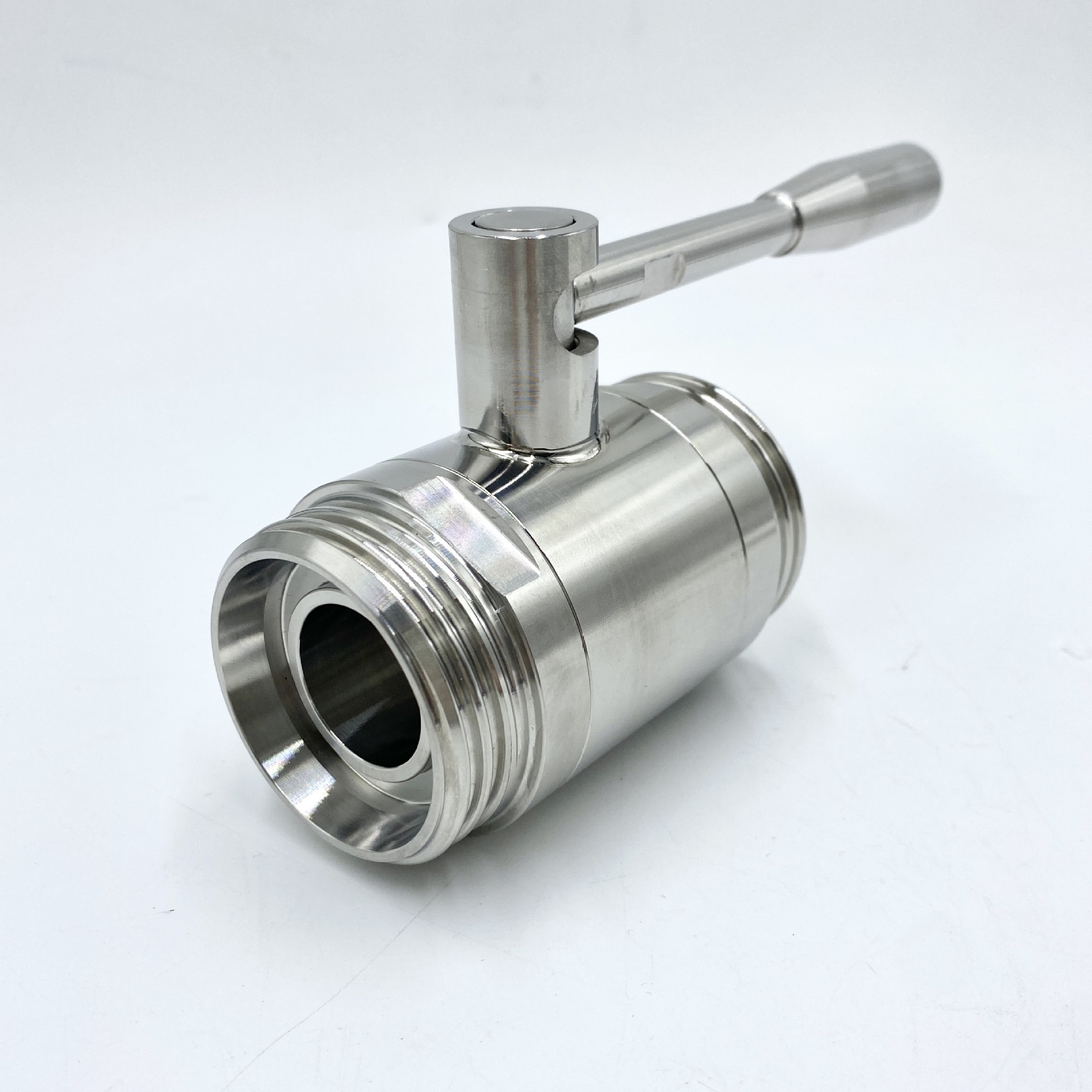 生产各种规格不锈钢卫生级球阀 食品级304直通螺纹球阀外丝牙球阀