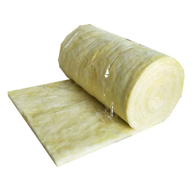 Рулонный утеплитель из центробежной стекловаты для теплиц, огнеупорный и теплоизоляционный, для стальных конструкций, стен, крыш, с алюминиевой фольгой