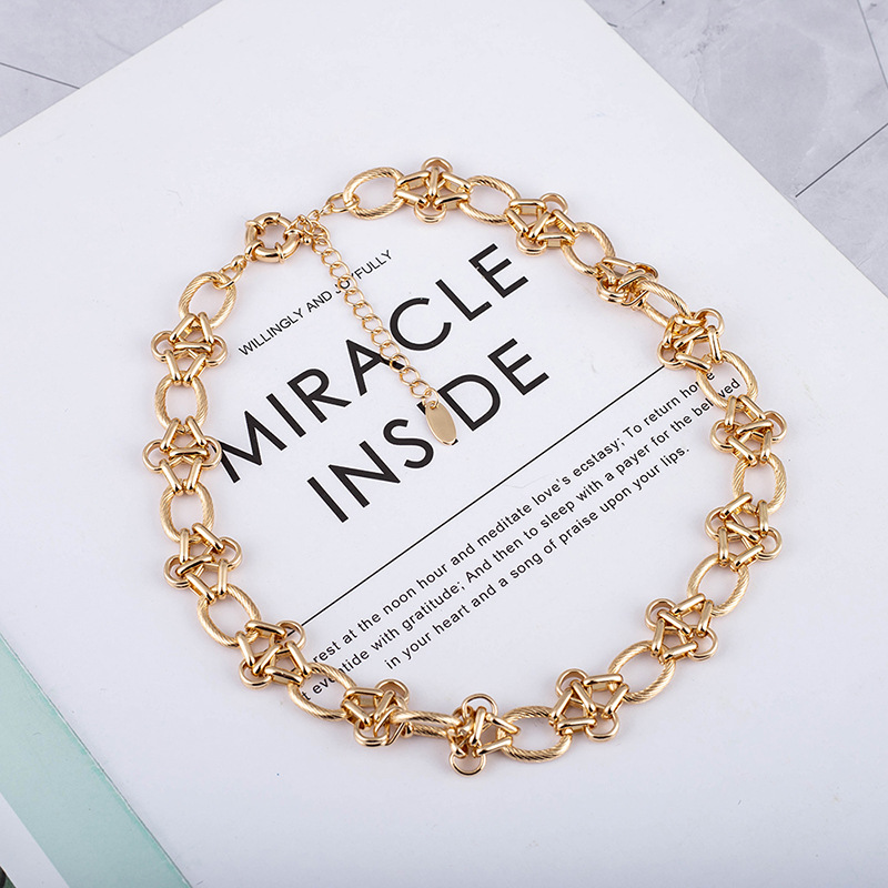 67g Weight Steel Pendant Material Pendant Necklace Classification Steel Chain Material Belcher Chain Chain Type Wedding, Travel Occasion Steel Material Waves Pattern Women'S Gender Simple Style, Classic Style Style Simple Style Classic Style Waves Steel Belcher Chain Pendant Necklace In Bulk 2