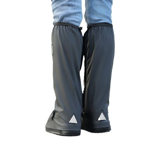 Rain Shoe Cover Men's and Women's Outdoor Waterproof Rain Shoe Cover Non-Slip Thickened Wear-Resistant Bottom Adult Rainy Day Rain Boots Children