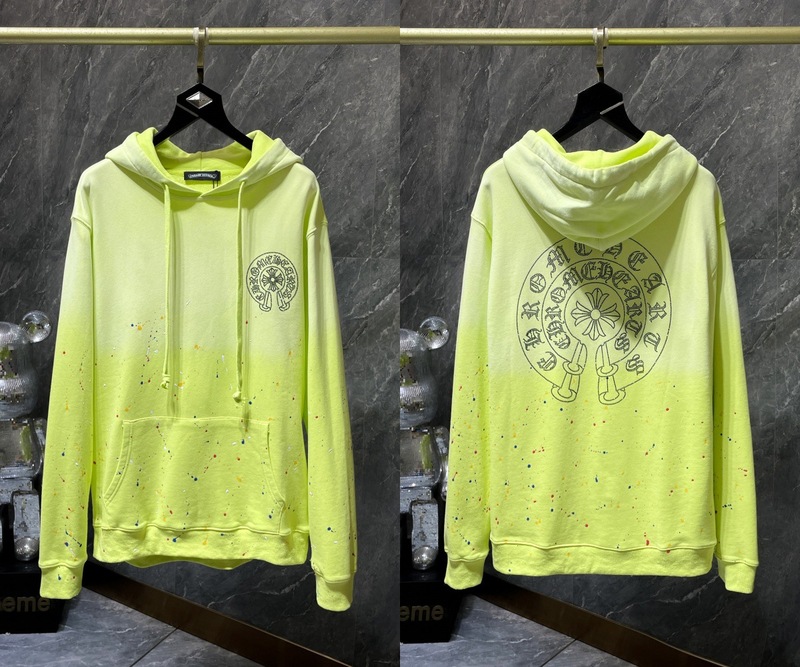 25ss正确版Chrome Hearts 克罗伈十字架连帽卫衣百搭潮流时尚批发|undefined