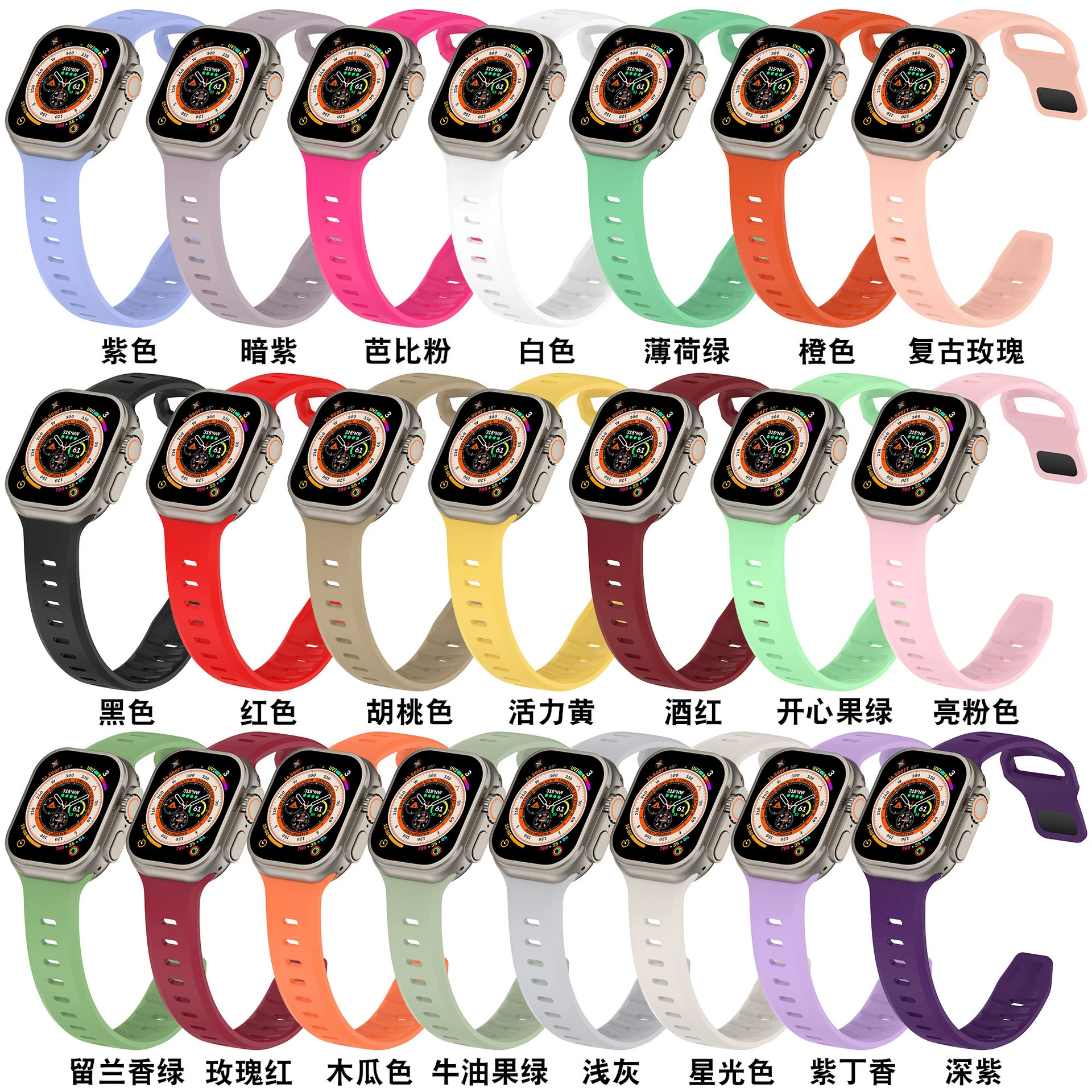 Подходит для Apple Watch456789 поколения официального iwatch38/40/41мм силиконовый ремешок ремешок для Apple Watch