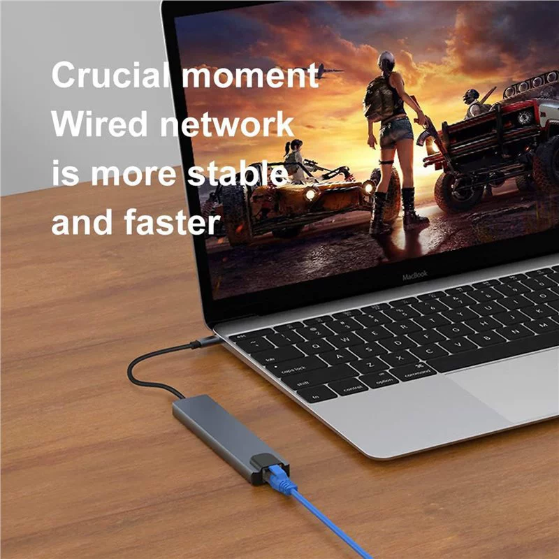 TYPEC Extension Dock 8IN1 Портативный компьютер переключатель игровая консоль HDMI4K 100M USB многофункциональный