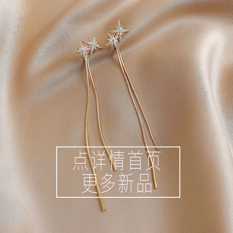 Tassel Earrings High-End Wholesale Elegant Long Earrings Fashion Retro 925 Silver Needle Earrings Accessible Luxury Jewelry for Women