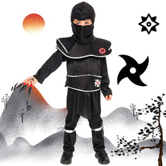 【新品】ハロウィーン日本忍者服夜行服子供cos衣装衣装衣装六一演技服