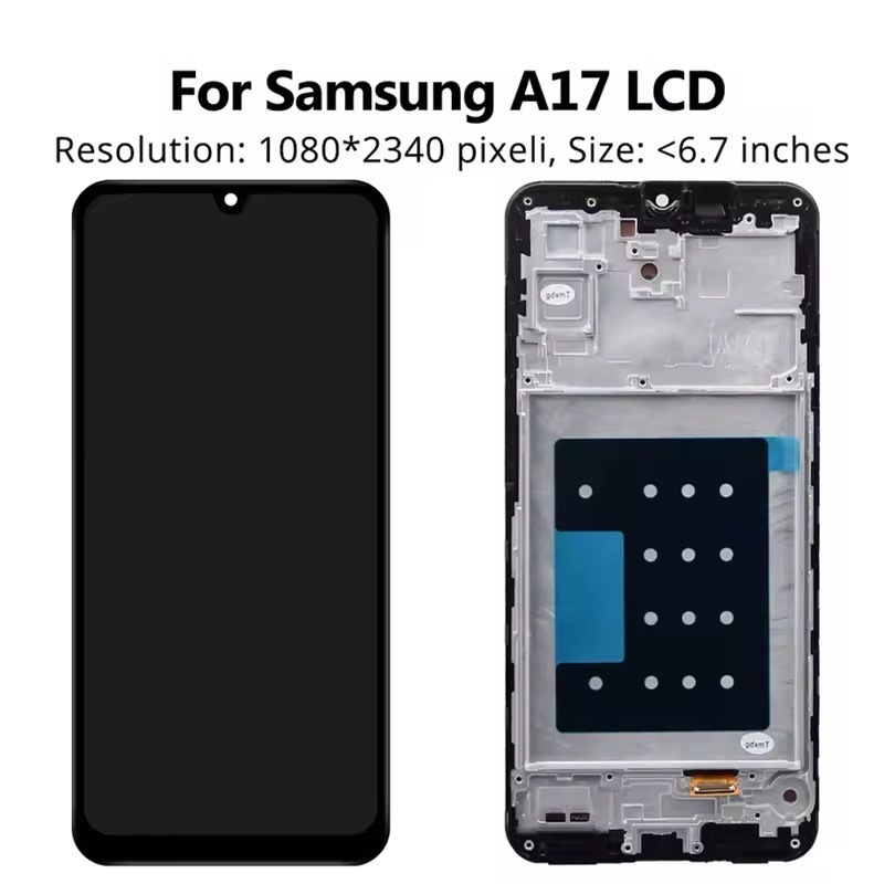 Aplicable a Samsung Galaxy A17 conjunto de pantalla LCD con marco wf