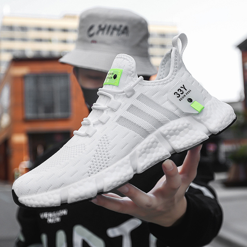 Men's Shoes, Sports Shoes, Summer Shoes, Running Shoes, Fly-Knit Breathable Running Shoes, Lightweight Mesh Men's Casual Shoes, Men's Shoes