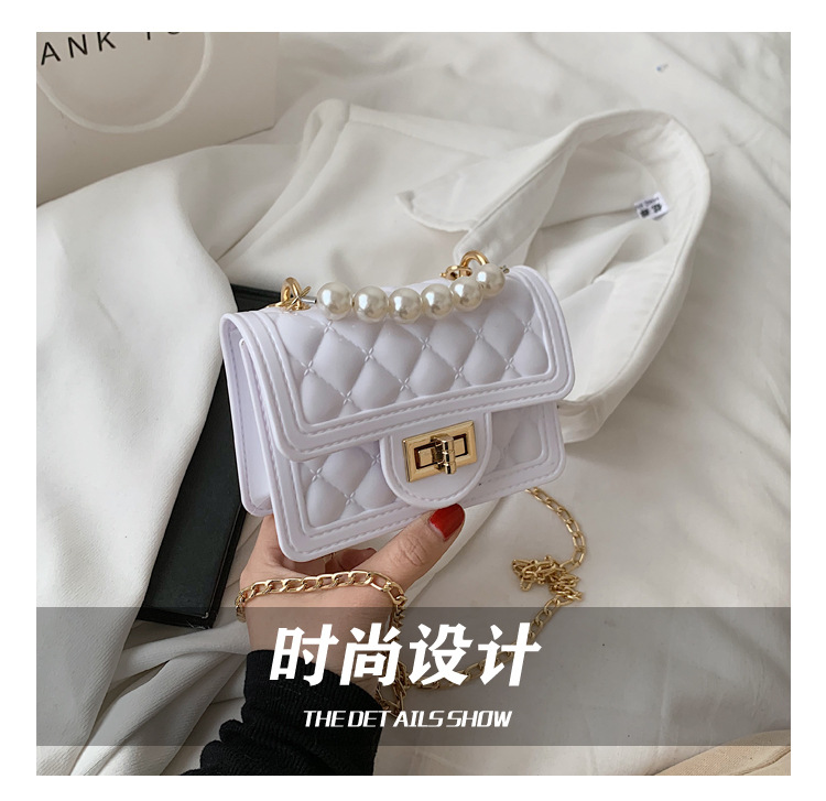 Fashion Chain Pearl Messenger Shoulder Portable Bag display picture 44