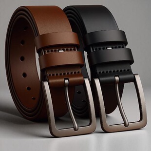 A 63180 Casual Mens Belt with Pin Buckle ��ʿᘿ����� �羳��