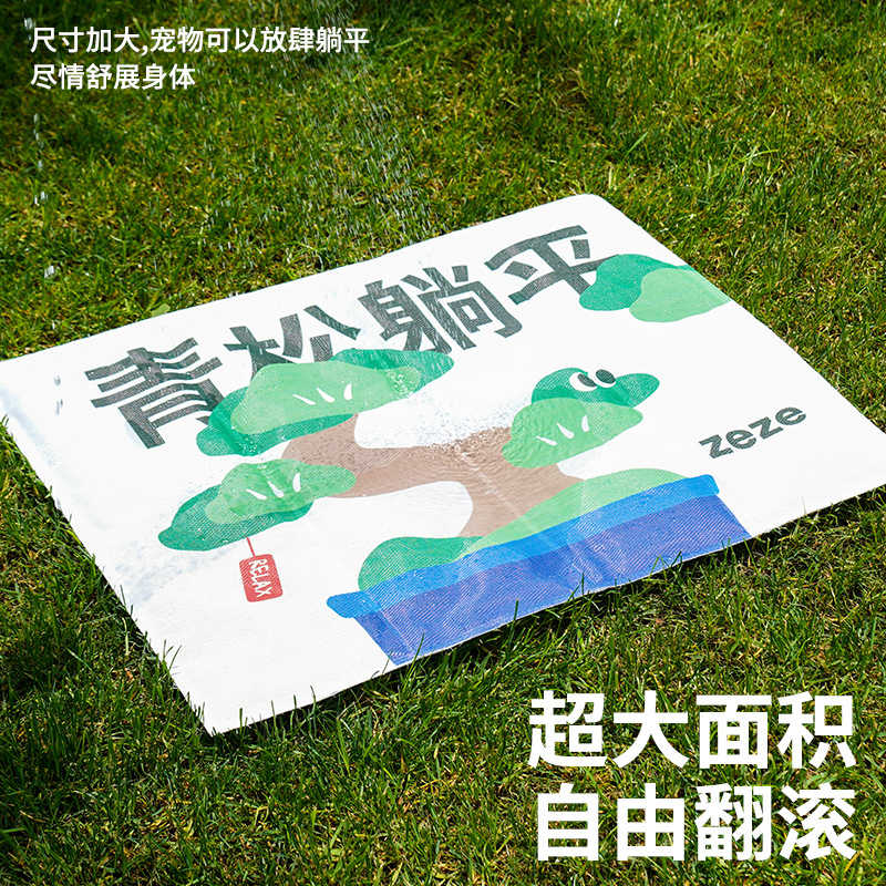 Zeze mascota almohadilla de hielo estera del perro verano gato nido de hielo enfriamiento fresco sensación de dormir almohadilla gato y perro cama de hielo universal