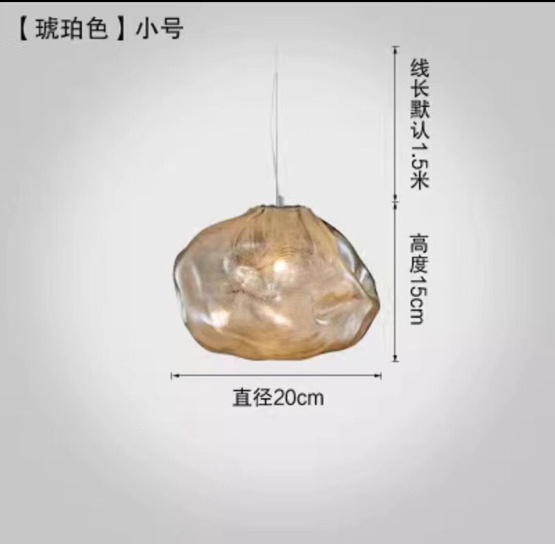 后现代云朵吊灯餐厅酒店复式楼梯灯创意个性吧台装饰云朵玻璃吊灯|undefined