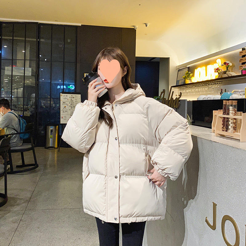 棉服女冬新款韩版宽松羽绒棉服棉袄港风原宿面包服棉衣潮