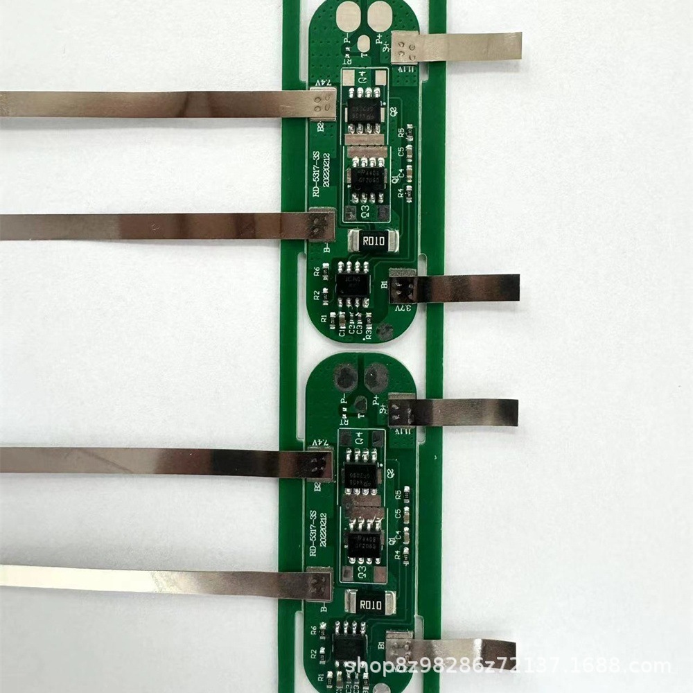 三串18650锂电池保护板防过充11.1V 12.6V电流5A电池配件厂家源货