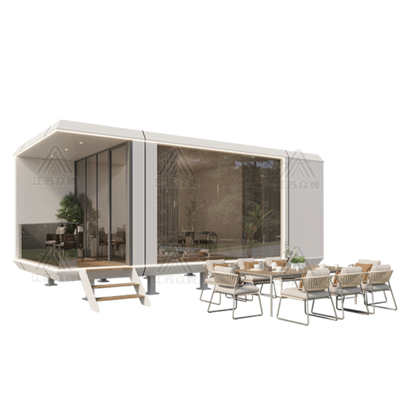 Cabina espacial Habitación móvil B & B Hotel al aire libre escénico Habitación de cielo estrellado Almacén de Apple Red Container Sunshine Room