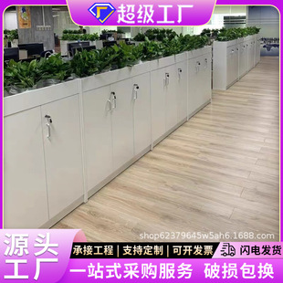 New Office Partition Cabinet Simple Modern Document Low Cabinet Storage Flower Groove Material Flowers and Plants Wooden Factory Outlet
