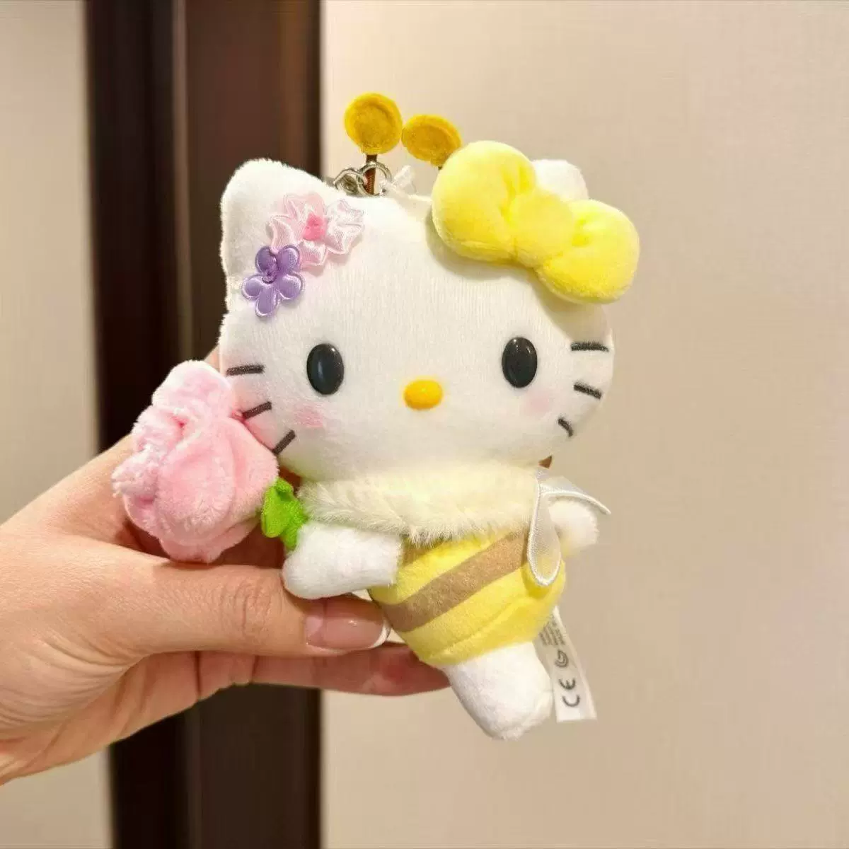 Плюшевый брелок (Sanrio) Hello Kitty, плюшевая кукла-талисман, размеры 10–16 см