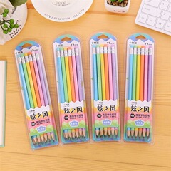 小さな苗木の鉛筆の子供は鉛筆の六角棒を書きます。消しゴム付きhb小学生は鉛フリーで毒が切れにくいです。