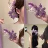 Calla lilies, purple hairgrip