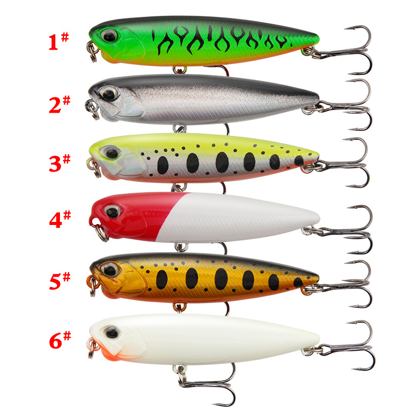 Spinning lure new long-range floating pencil rattle bait for largemouth bass, perch, fake bait, freshwater and saltwater fishing, fishing gear