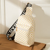 Chest bag, universal belt bag, storage system, one-shoulder bag, business version, crocodile print