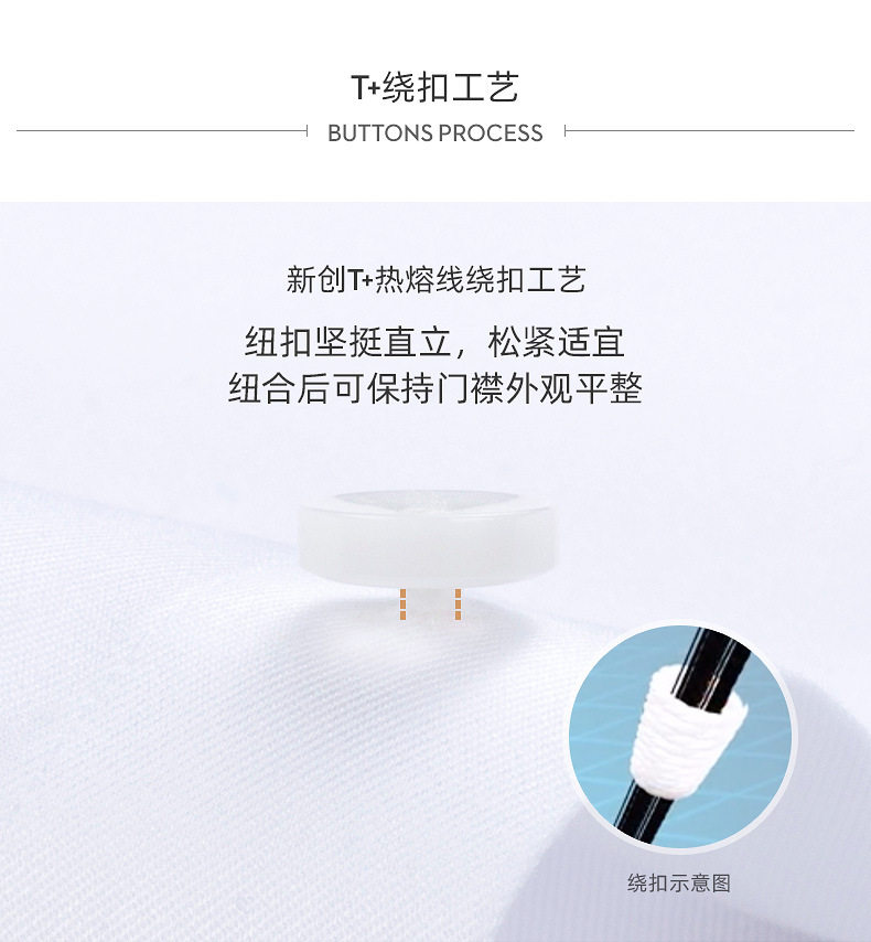 Áo sơ mi nam dài tay cotton sọc không cần ủi, cổ vuông, phong cách công sở trang trọng — Tay áo xếp chồng sọc kiểu Pháp chi tiết 10