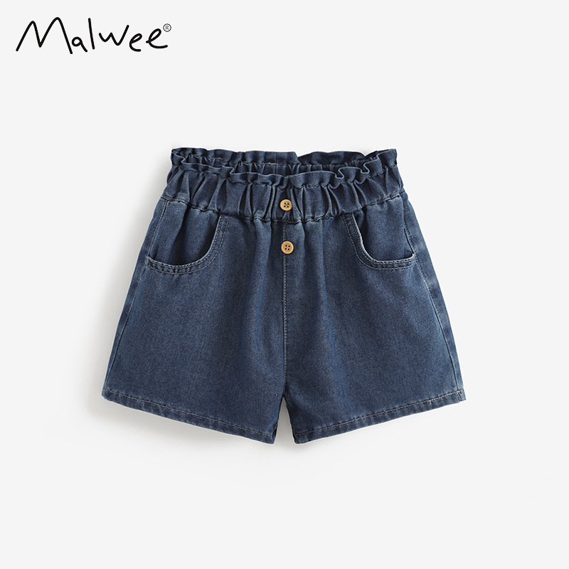 Transfronterizo malwee jeans de niñas, ropa de verano, nuevos pantalones de cintura elástica para niños pequeños de Europa y América. image 6