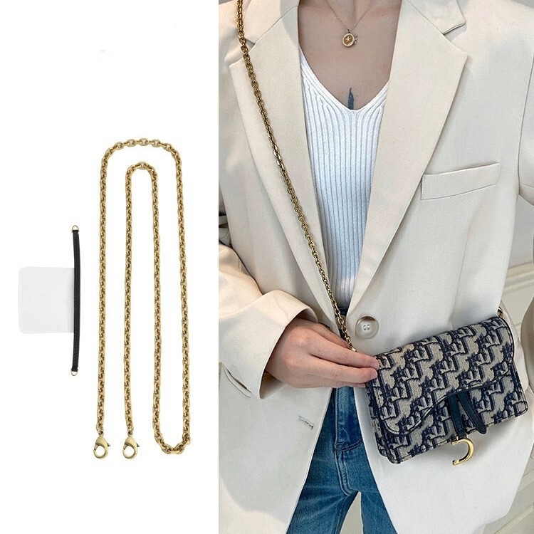 Factory Direct Sales Crossbody Chain Suitable for Dio Woc Saddle Waist Bag Modified Wallet Shoulder Strap Chain