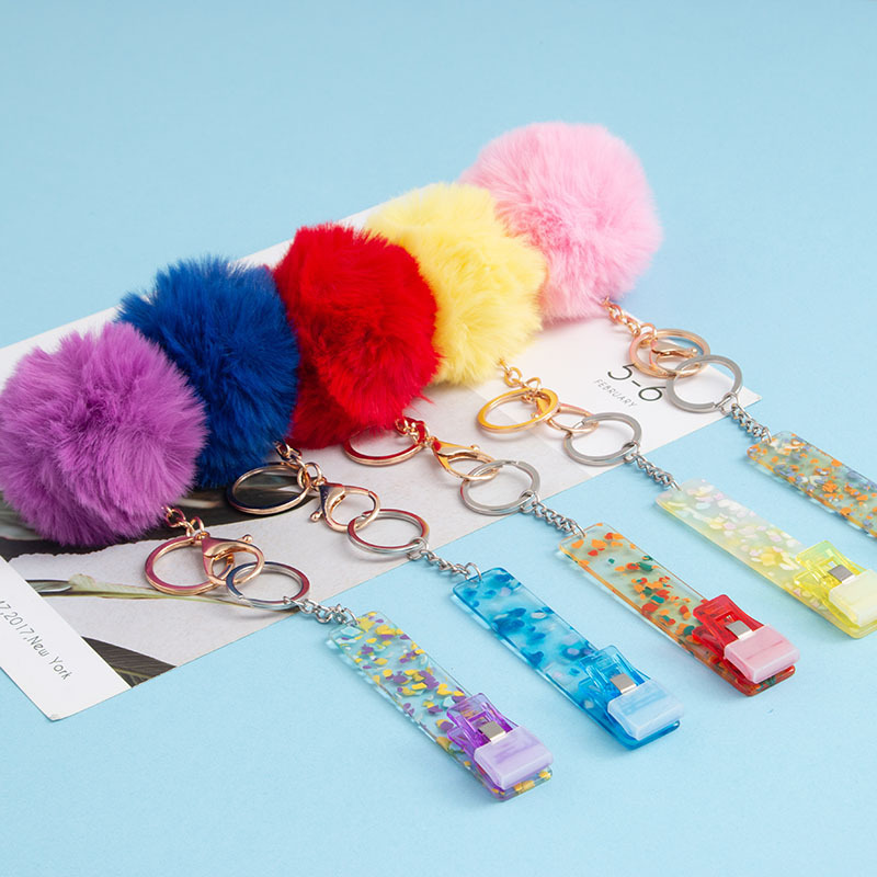 Cross-border explosive ATM contactless card picker long nail card picker keychain printable cardgrabber