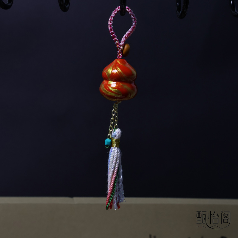 大漆葫芦手工编绳流苏汽车挂件钥匙挂包包挂景区同款非遗饰品批发|undefined