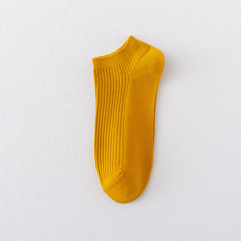 Calcetines cortos para hombres de verano antiolor sudor calcetines de algodón sólido para hombres de verano delgado comercial de doble aguja invisible calcetines de barco para hombres