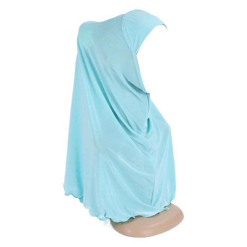 7-12 лет хрустальная льна девушка сплошной цвет хиджаб шляпа H291