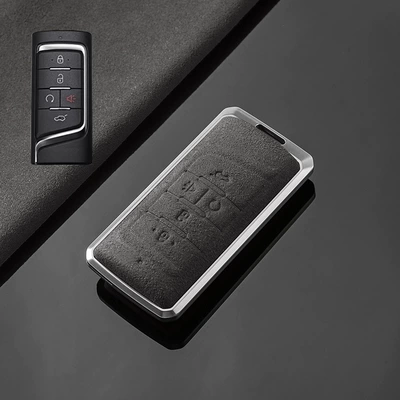 Car Key Set M8 Master Car key bag - trumpchi-a-horn-tarnish-aluminum-alloy-cement-ash-suede-single-shell