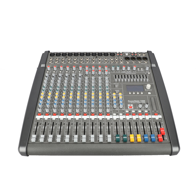 10路PM1000-3调音台功放一体机 1200W双99DSP效果舞台演出混音器