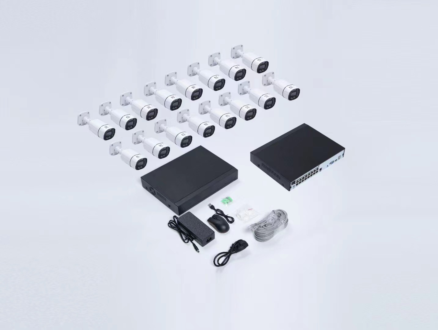 16-Channel POE Security Camera Kit - 4/5/8MP HD IP Cameras