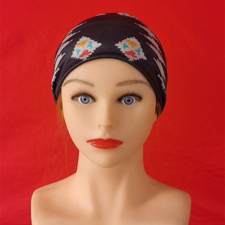 Halloween Festival Ditsy Floral, Skull Pattern Halloween Basic Women's Ditsy Floral Skull Milk Fiber Hair Band